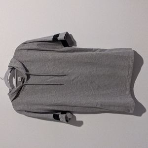 Woman's Gray Short Sleeves Hoodie  Size XL